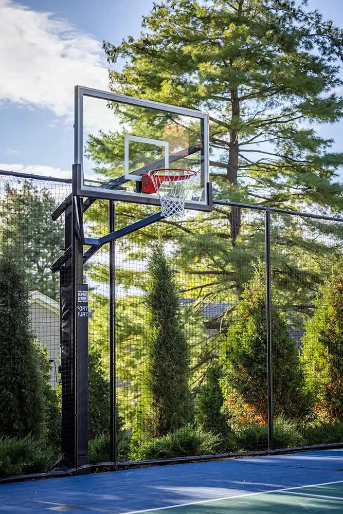 residential basketball court